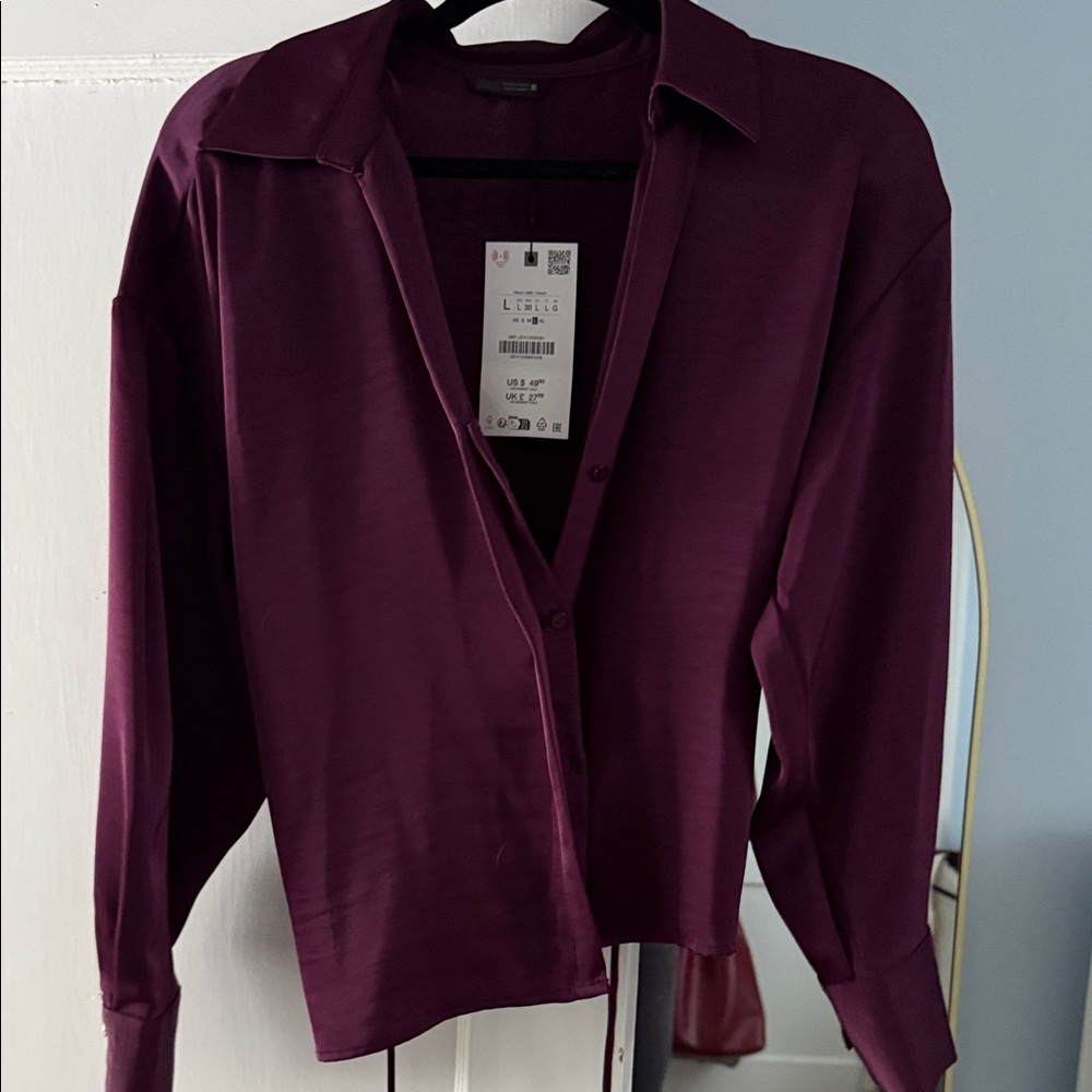 Zara Deep Purple Shirt